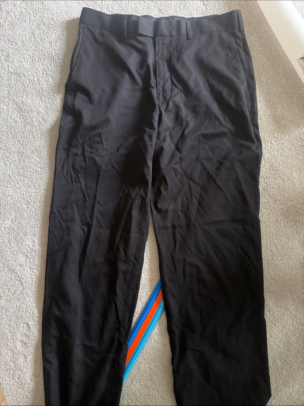 Savane Black Men's Dress Pants - Straight Leg